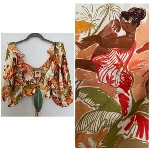 Farm Rio Tie Front Top